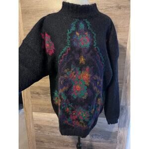 Vintage Studio Michelle Stuart 90’s Floral Mohair Sweater Sz L